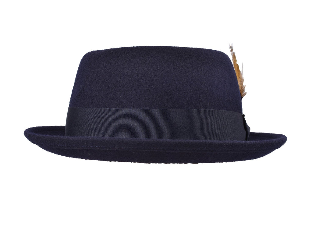 Wool Felt Classic Hat Pork Pie Stingy