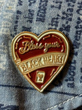 Bless Your Black Heart Enamel Pin | Southern Gothic Pin