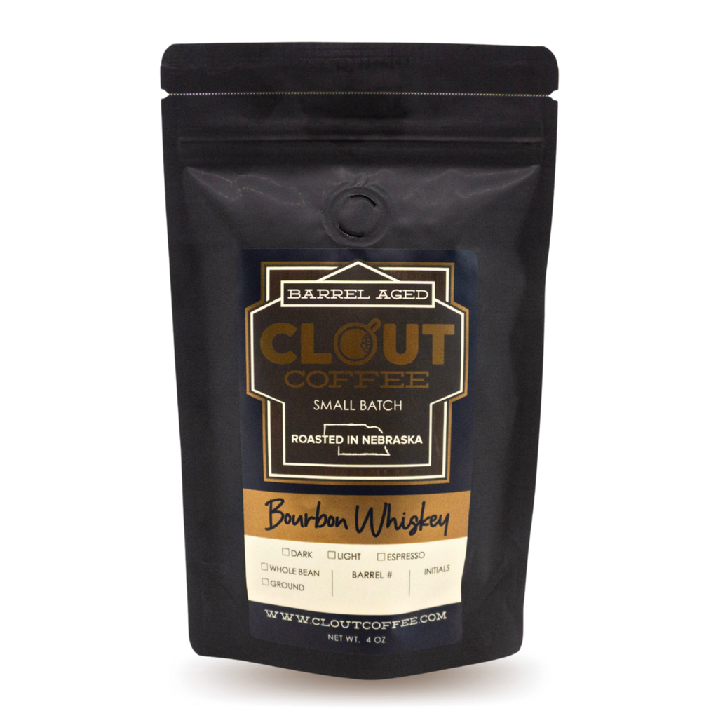 Bourbon Barrel Aged Colombian Coffee, 4oz Sample