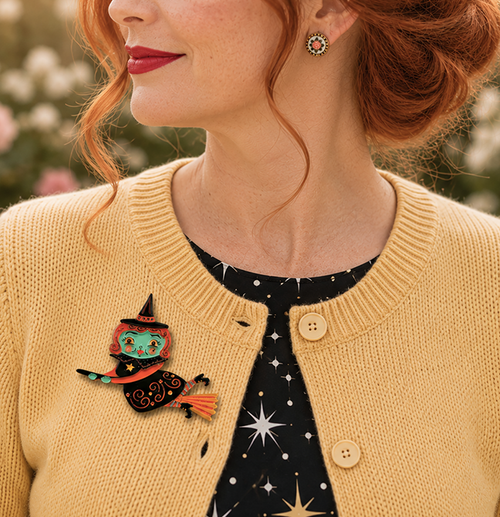 Broomhilda Brooch by Johanna Parker x Lipstick & Chrome