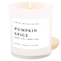 Pumpkin Spice Soy Candle - White Jar - 11 oz