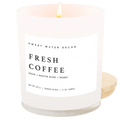 Fresh Coffee Soy Candle - White Jar - 11 oz