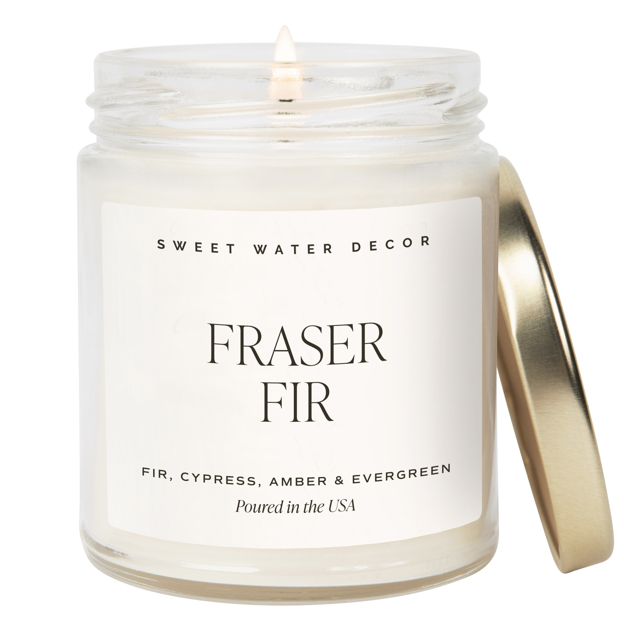 Fraser Fir Soy Candle - Clear Jar - 9 oz