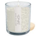 Salt and Sea Soy Candle - Blue Tinted Glass Jar - 12 oz