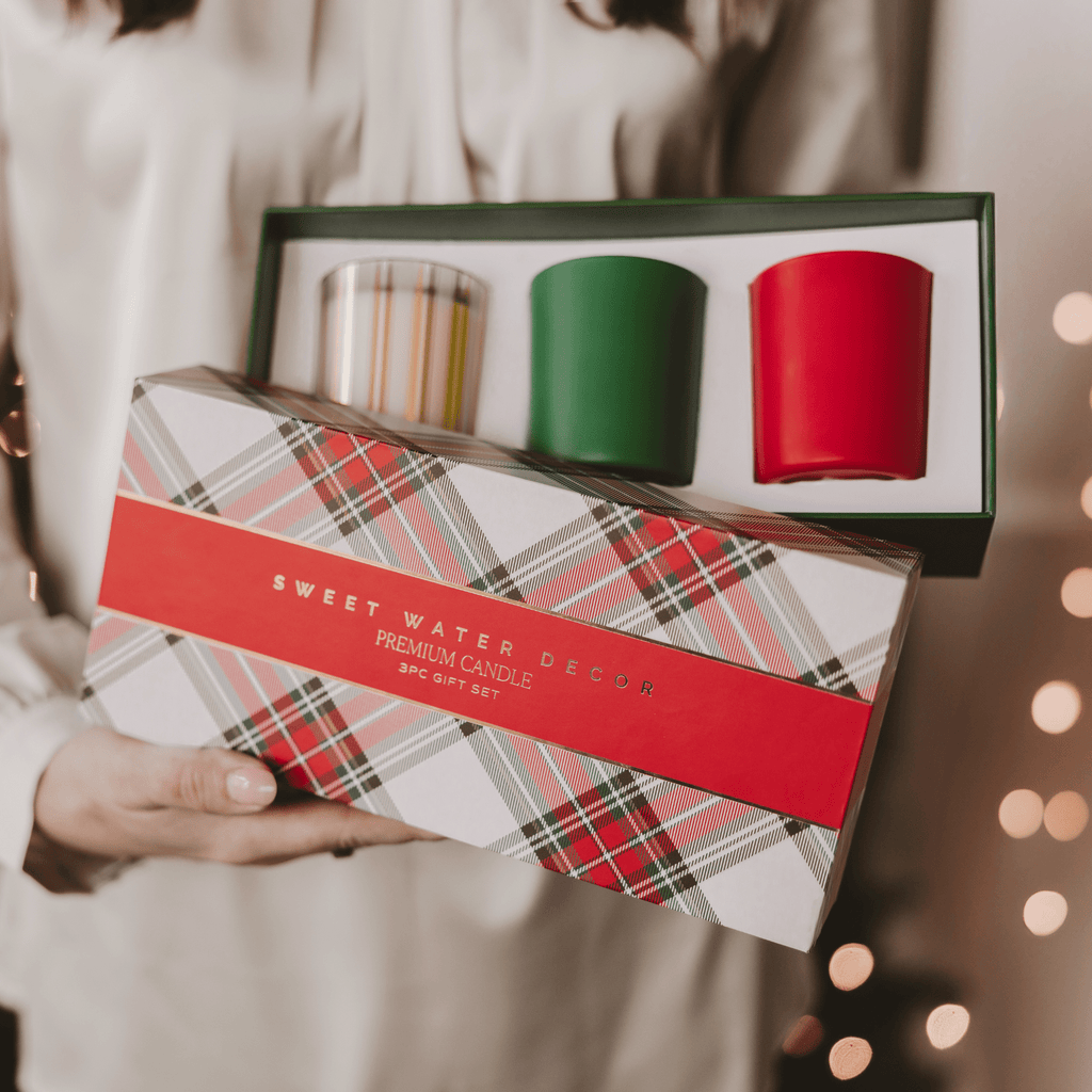 Christmas Candle Gift Box Set (Christmas, Warm and Cozy, Fraser Fir)