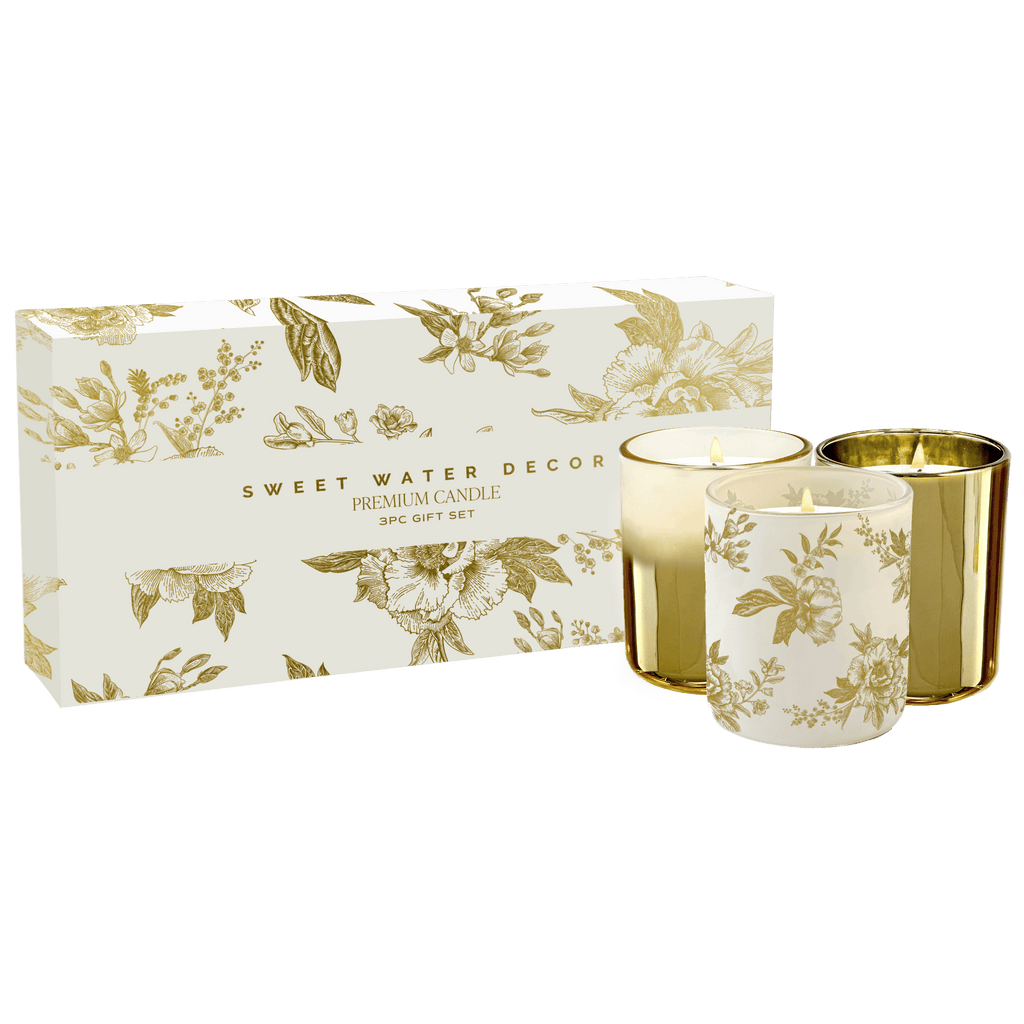 Candle Gift Box Set (Salt and Sea, Island Air, Palo Santo Patchouli)