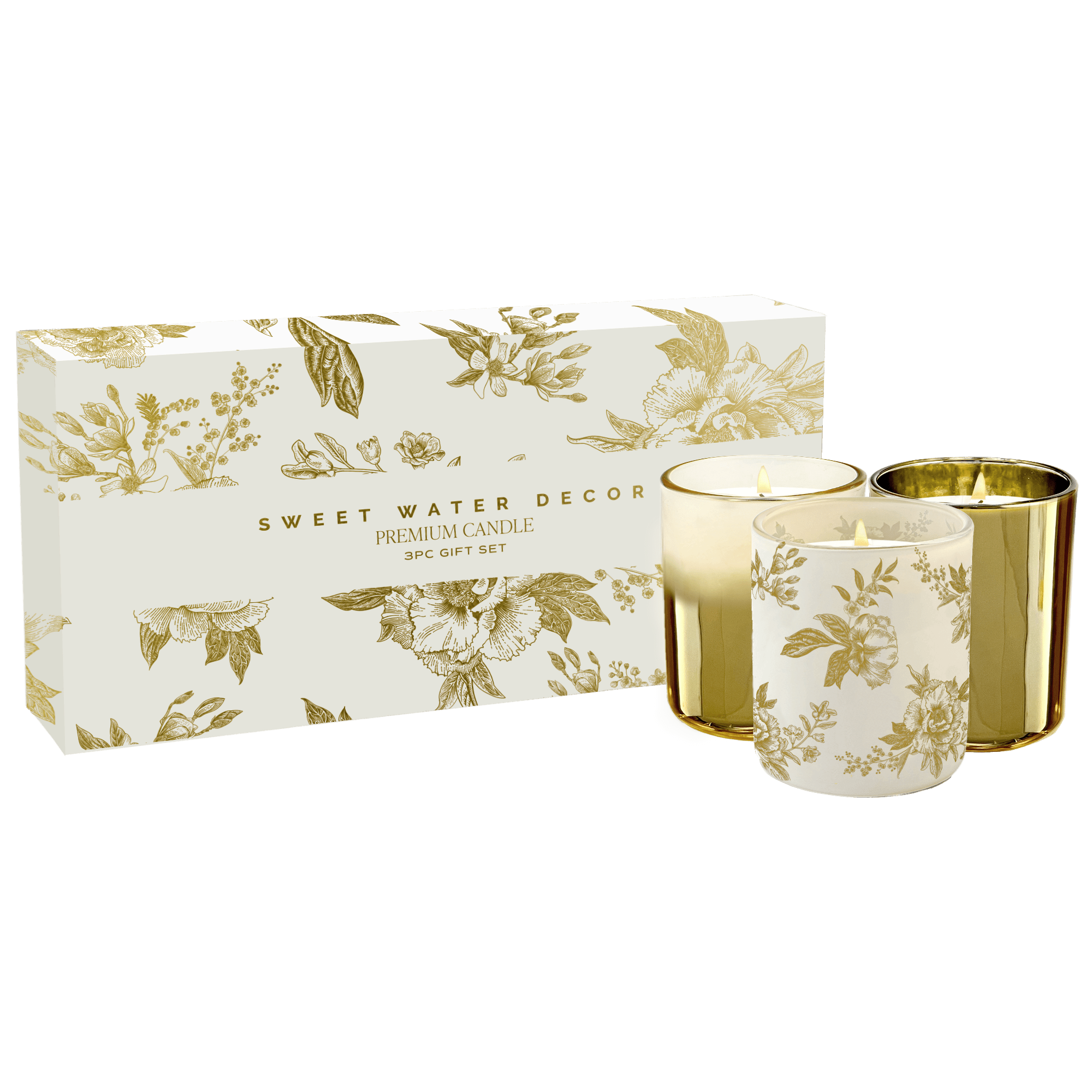 Candle Gift Box Set (Salt and Sea, Island Air, Palo Santo Patchouli)