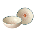 Ceramic Bowl with Hand Painted Soft Pink Flower - 11.8 oz
