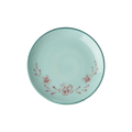 Ceramic Cake Plate with Hand Painted Flower Vine