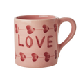 Ceramic Mug with Hand Painted Love - 14.2 oz