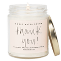 Thank You! Soy Candle - Clear Jar - 9 oz (Island Air)