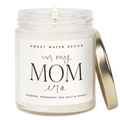 In My Mom Era Soy Candle - Clear Jar - 9 oz (Wildflowers and Salt)
