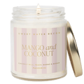 Mango and Coconut Soy Patterned Candle - Clear Jar - 9 oz