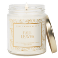 Fall Leaves Soy Candle - Patterned 9 oz - Clear Jar