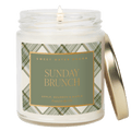 Sunday Brunch Soy Candle - Clear Patterned Jar - 9 oz