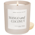 Mango and Coconut Soy Candle - Tan Matte Jar - 15 oz