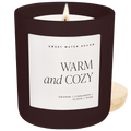 Warm and Cozy Soy Candle - Brown Matte Jar - 15 oz