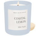Coastal Lemon Soy Candle - Blue Matte Jar - 15 oz