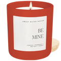 Be Mine Soy Candle - Red Matte Jar - 15 oz (Wildflowers and Salt)