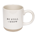 Be Still and Know 14 oz Stoneware Coffee Mug