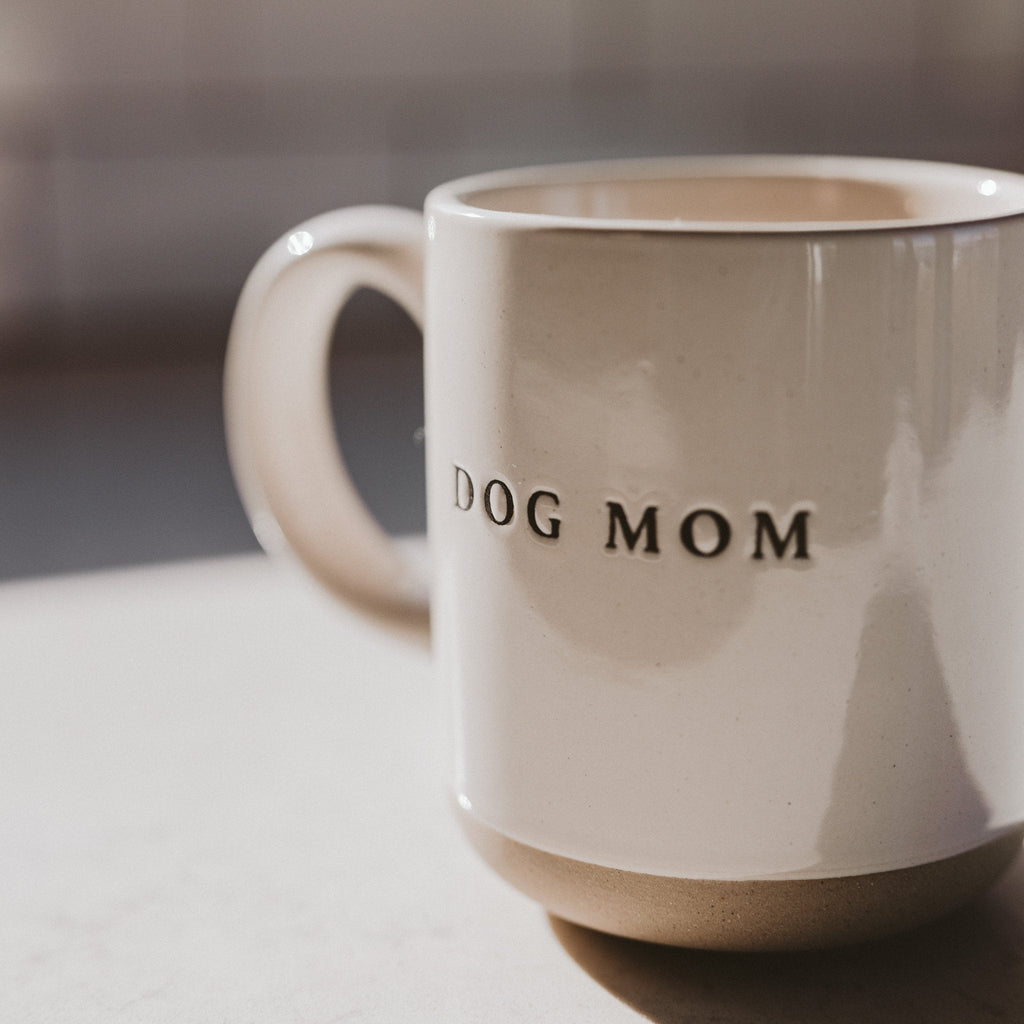 Dog Mom 14 oz Stoneware Coffee Mug