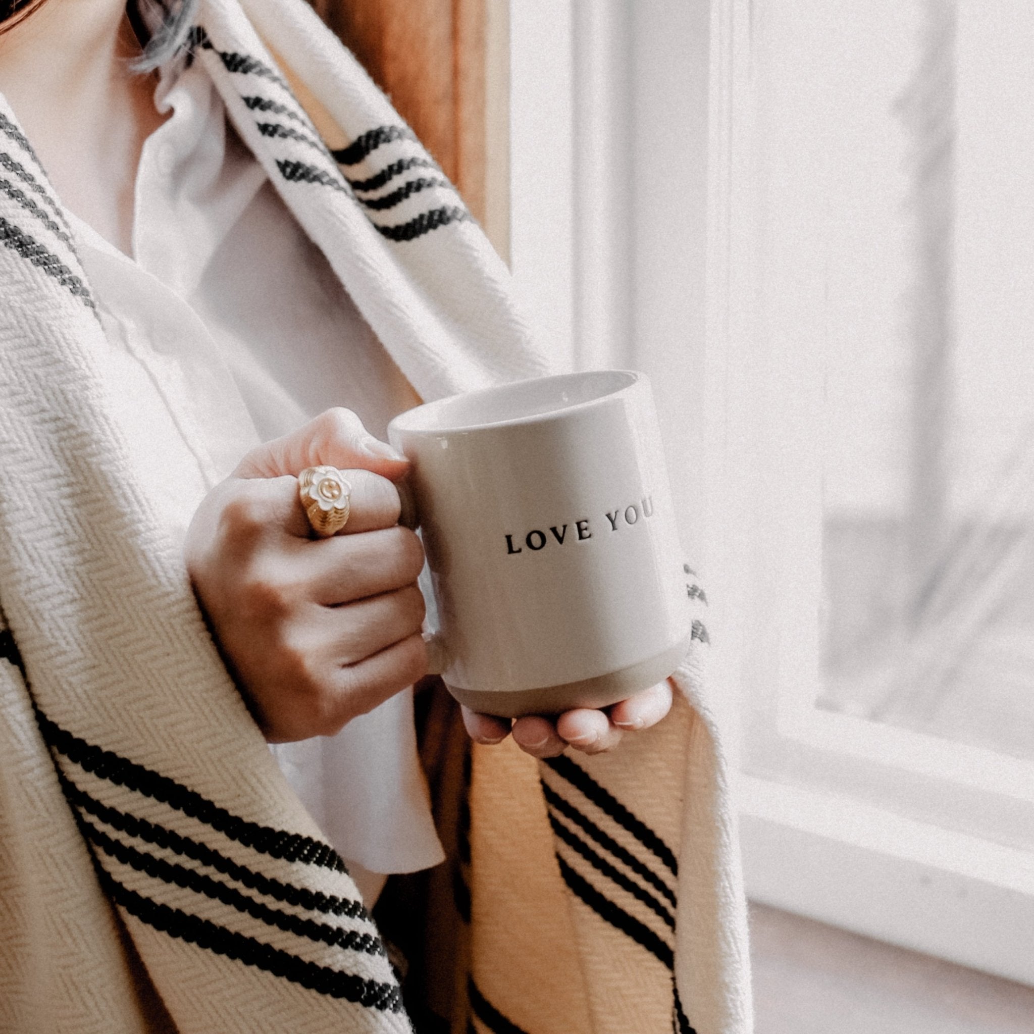Love You 14 oz Stoneware Coffee Mug