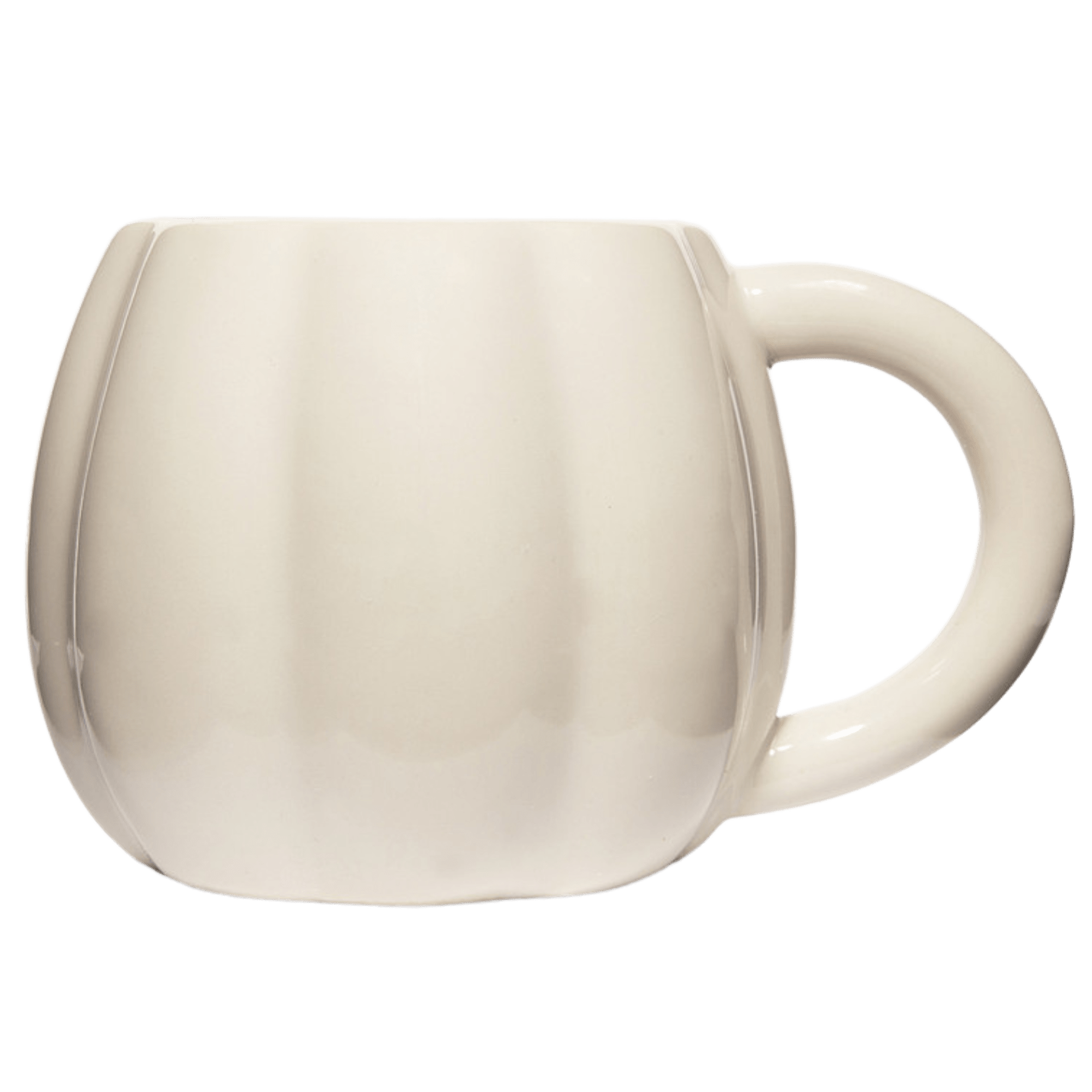 Cream Pumpkin 19 oz Figural Coffee Mug
