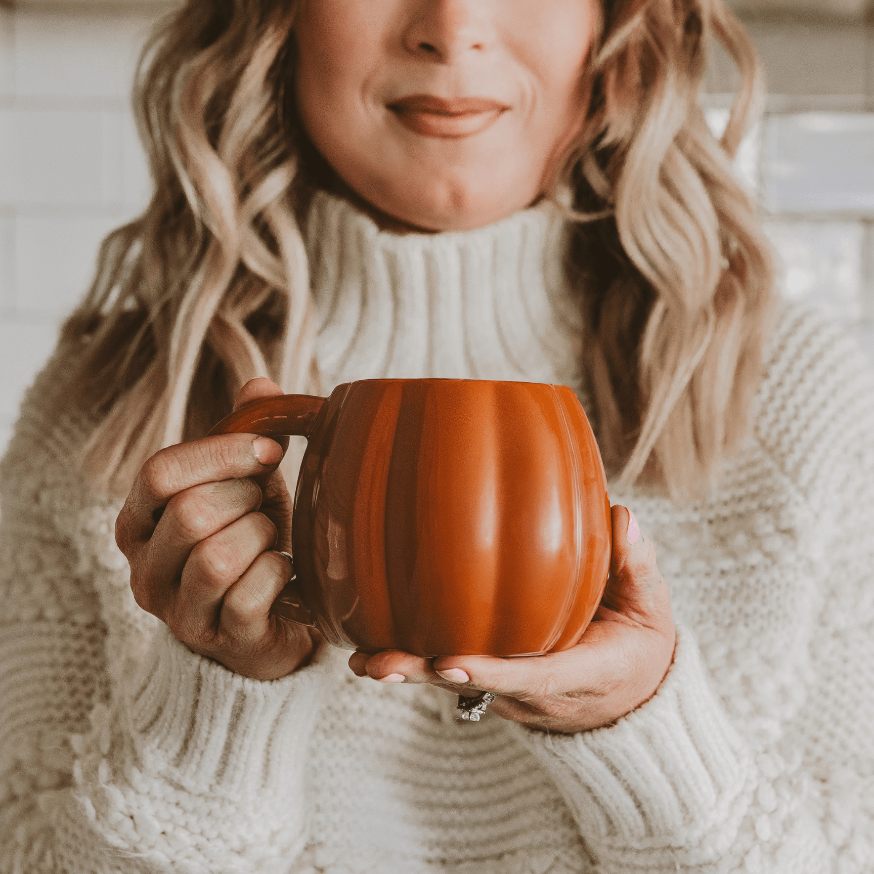 Orange Pumpkin 19 oz Figural Coffee Mug