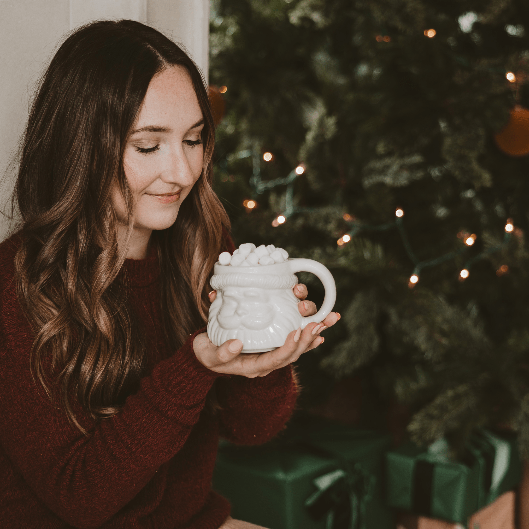 Santa 19 oz Figural Coffee Mug