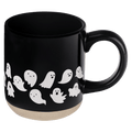 Ghosts 14 oz Black Stoneware Coffee Mug