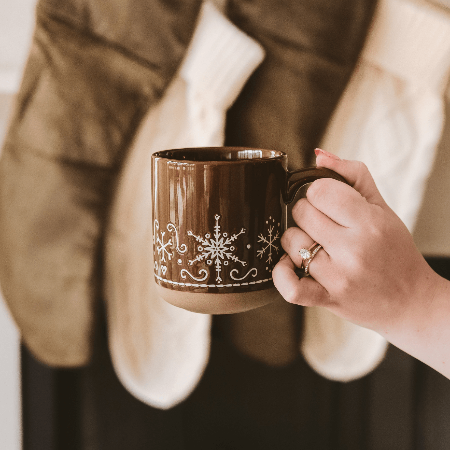 Gingerbread 14 oz Stoneware Coffee Mug