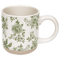 Green Delft 14 oz Stoneware Coffee Mug