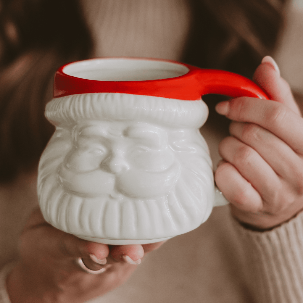 Red Hat Santa 19 oz Figural Coffee Mug