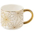 Spiderwebs 14 oz Gold Handle Coffee Mug