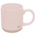 Pink Heart 14 oz Stoneware Coffee Mug