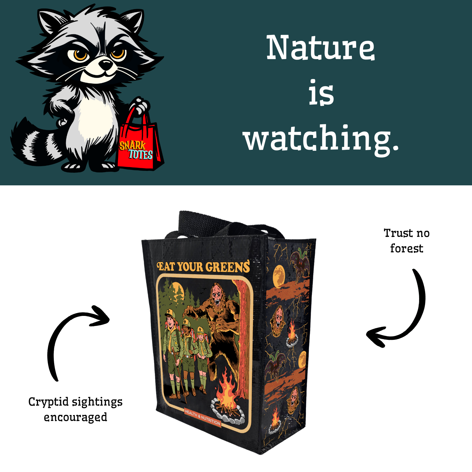 Cryptid Campout Ready Tote