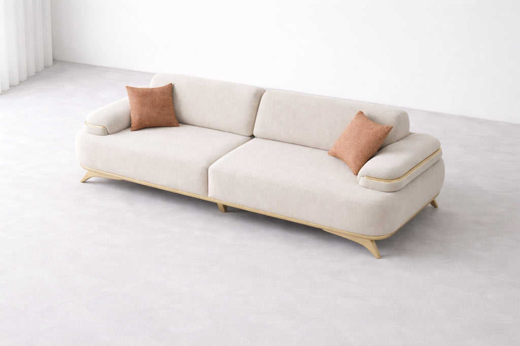 Lara Luxe Expandable Deep- 3 Seater Sofa (94")