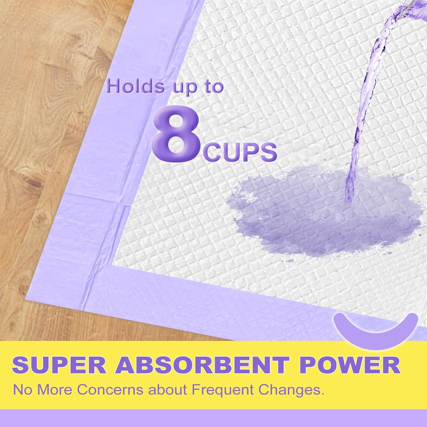 Extra Large Dog Pee Pads 28x34 Lavender Scent Leak Proof 8 Cup 40 Count