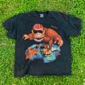 1995 Vintage 'Funky Kong Surf' Promo Black T-Shirt