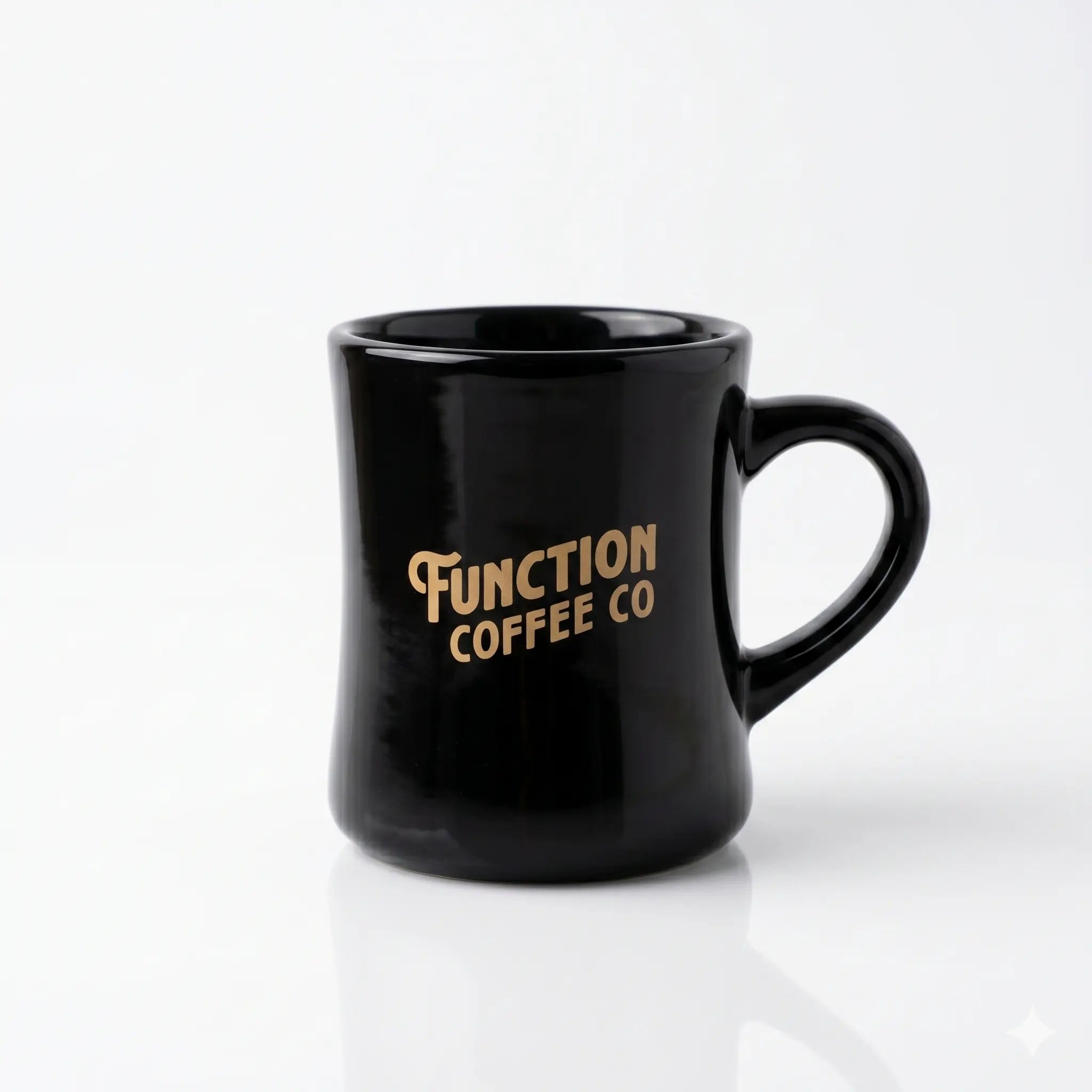 The Founder's Coffee Shop Mug Black & Gold