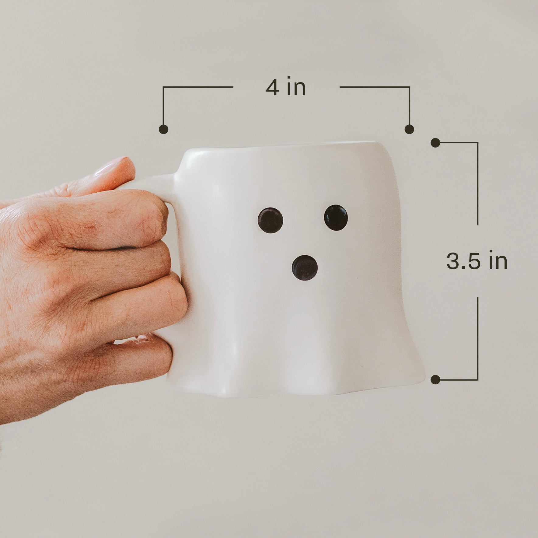 Ghost Face 12 oz Figural Coffee Mug