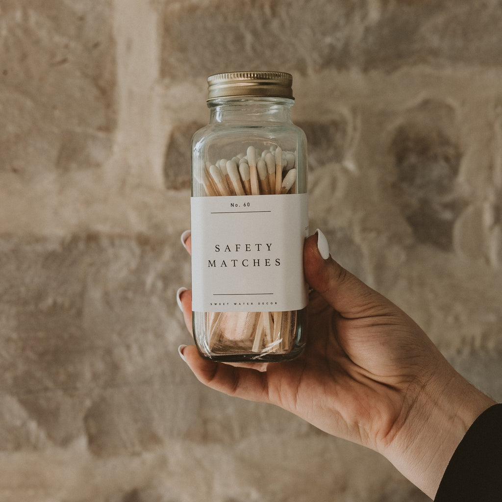 White Tip Safety Matches - 60 Count, 3.75"