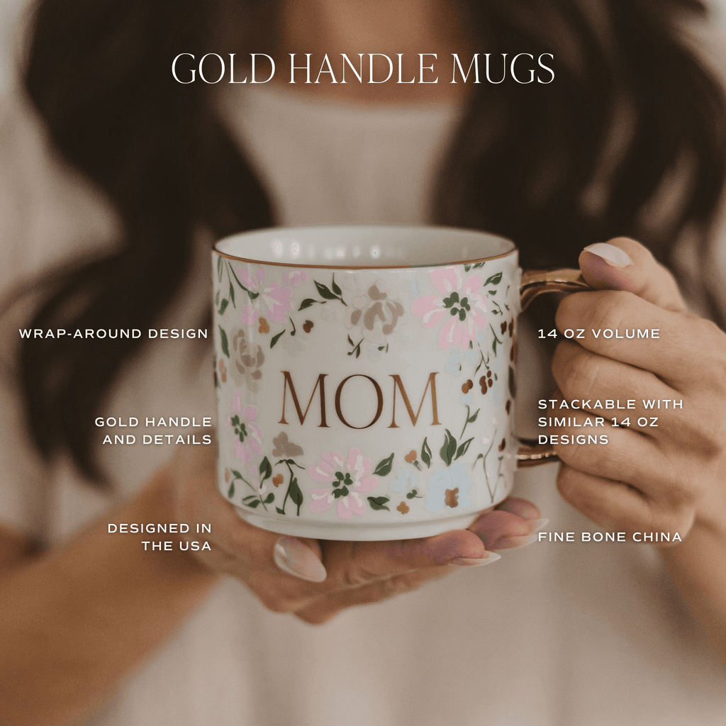 Gold Mom 14 oz Coffee Mug