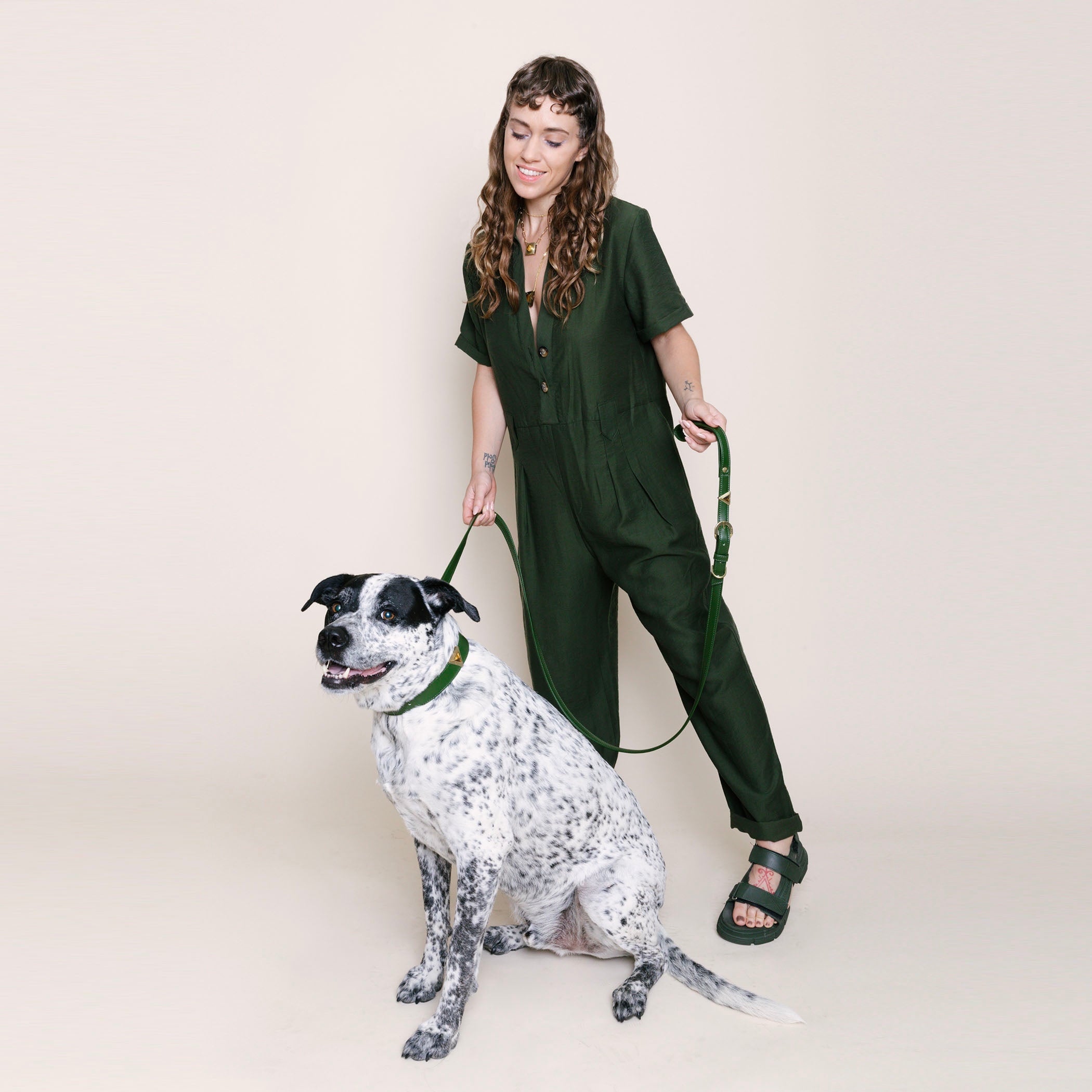 Olive Green Cactus Collar