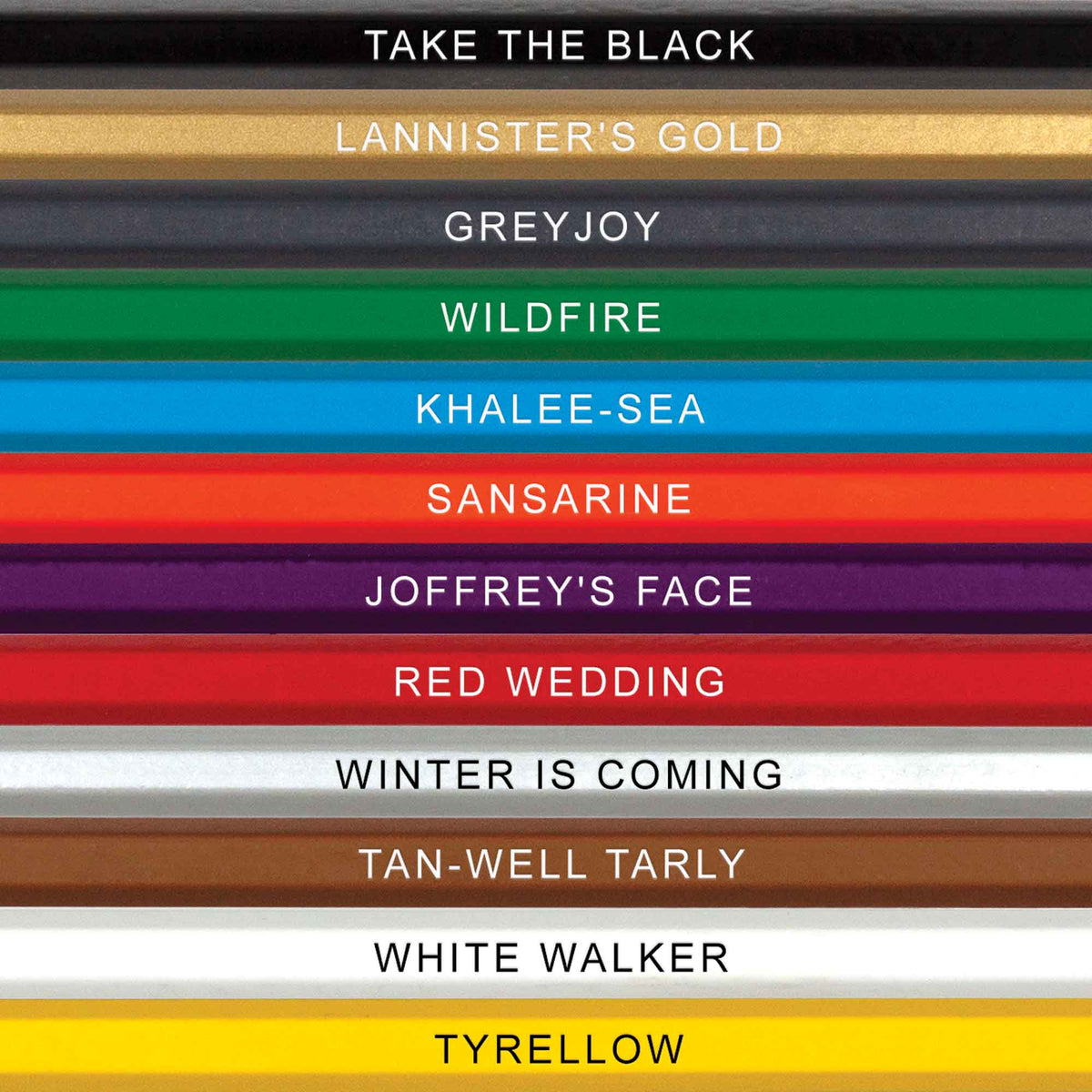Game of Tones Colored Pencils for Fans of Game of Thrones