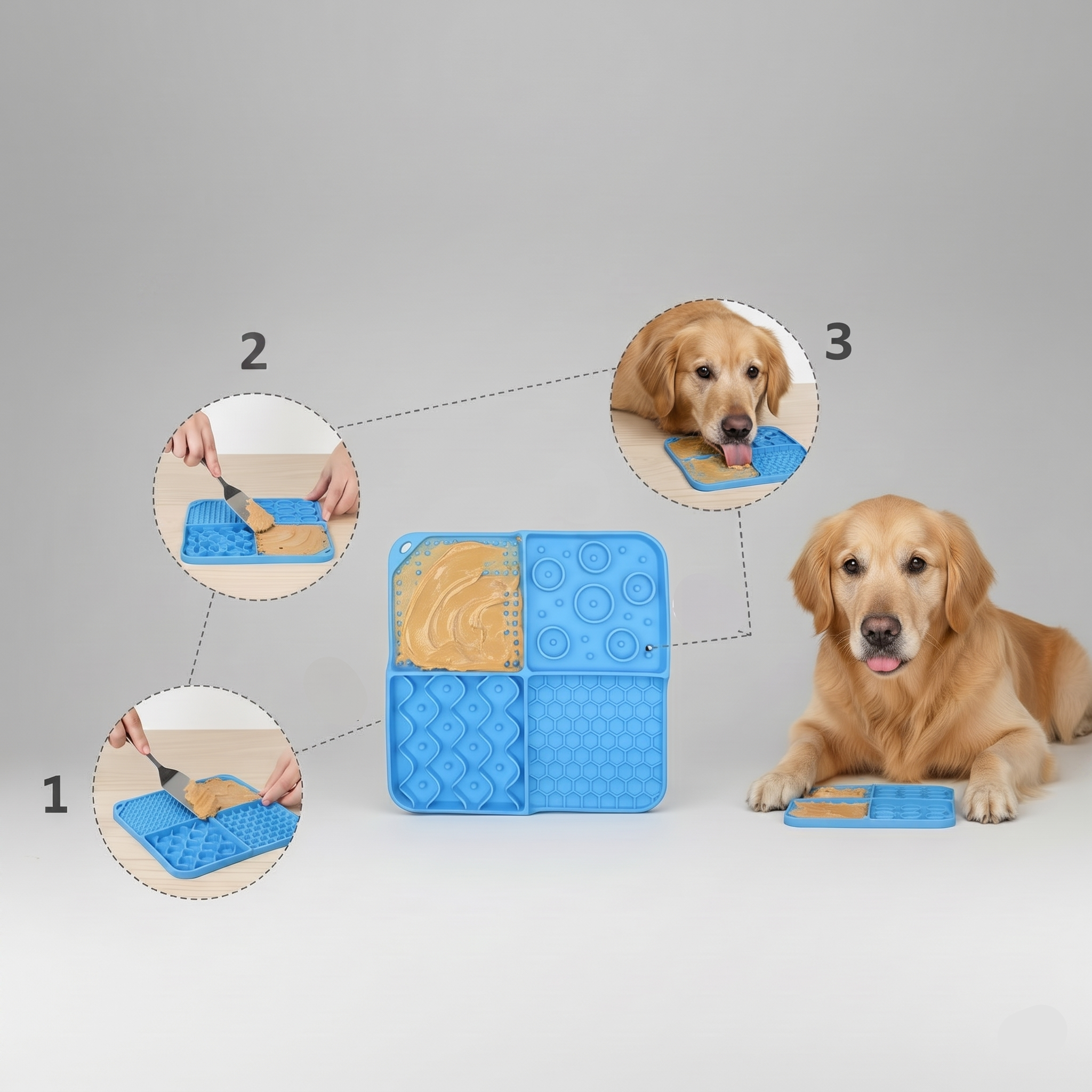 Anti Slip Silicone Lick Mat for Pets