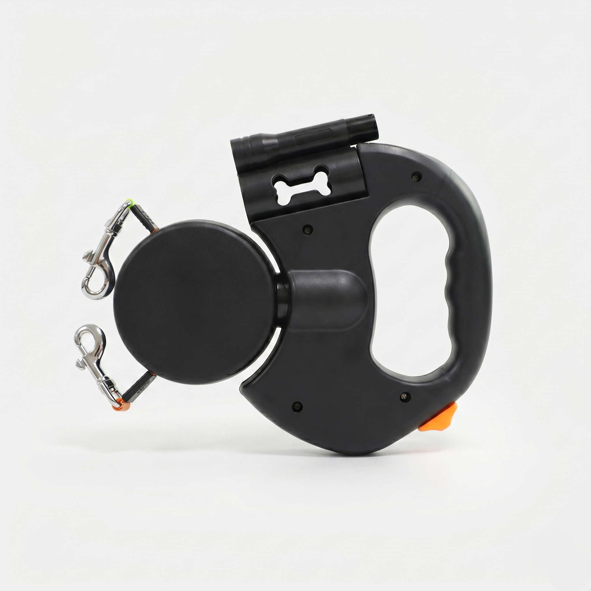 Dual Dog Leash with Anti-Tangle Rotation