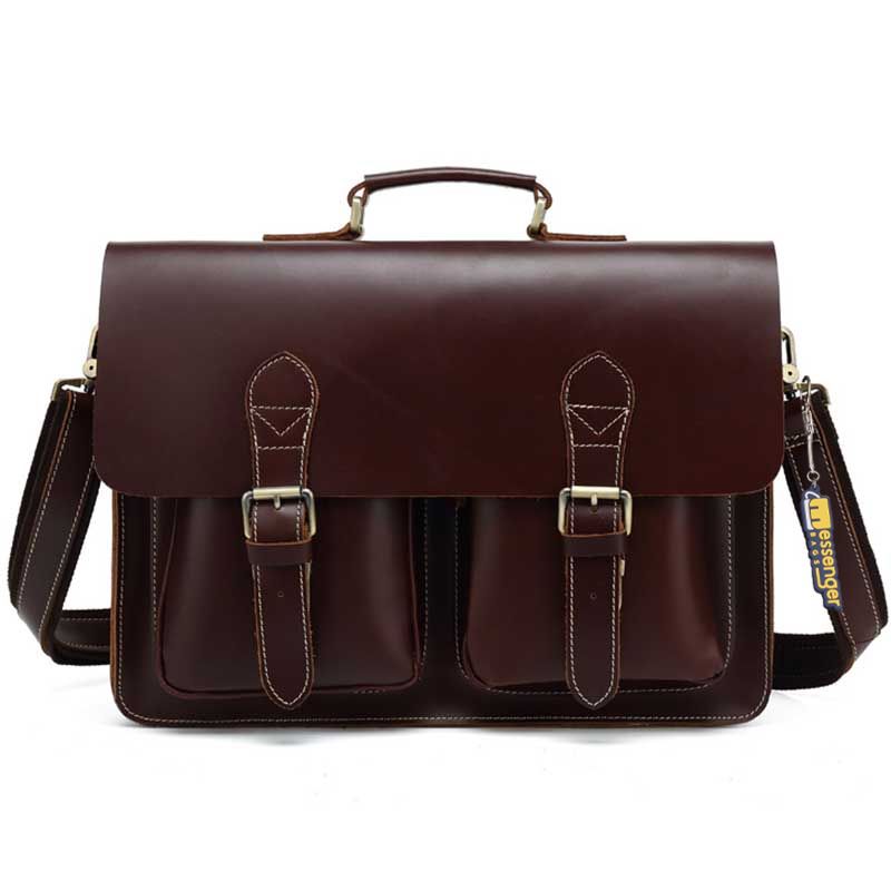 Genuine Leather Messenger Bag