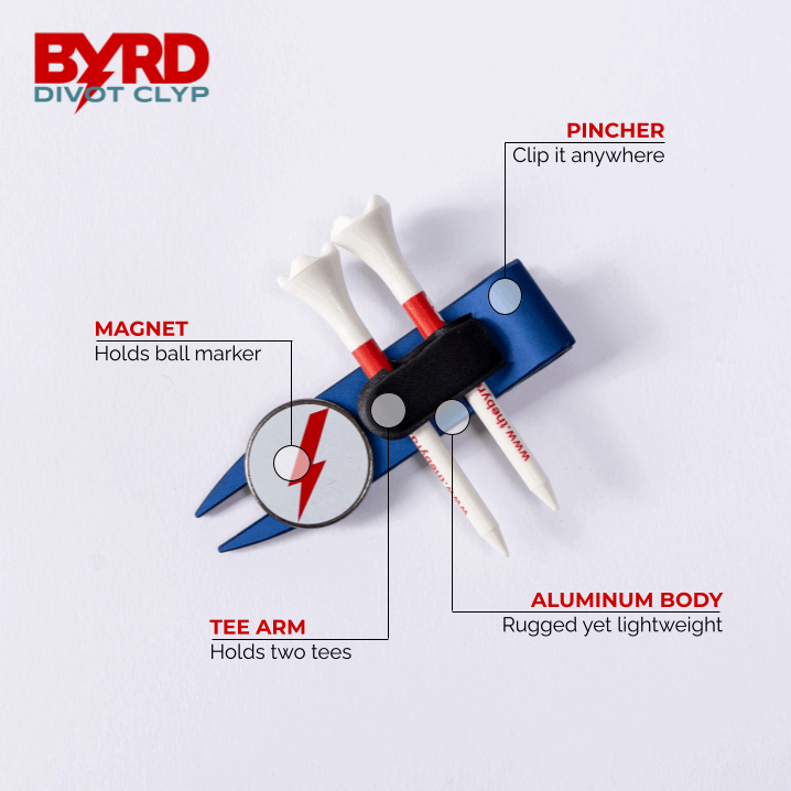 THE BYRD CADDIE CLYP - Red