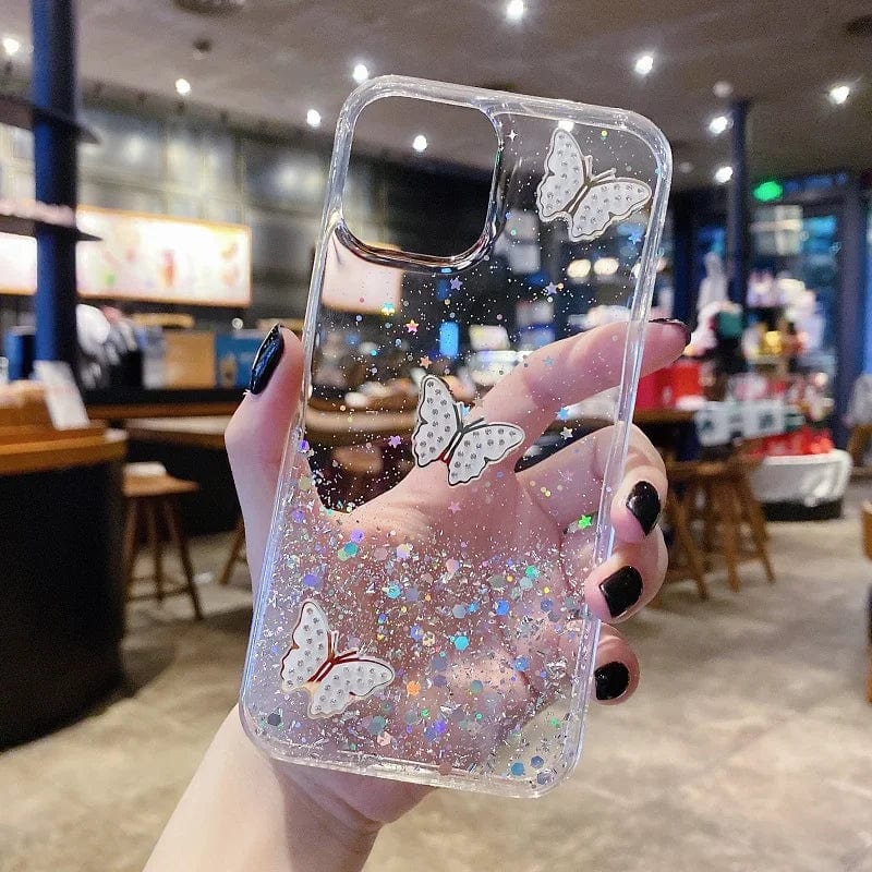 Diamond Butterfly Glitter Bling Samsung Case